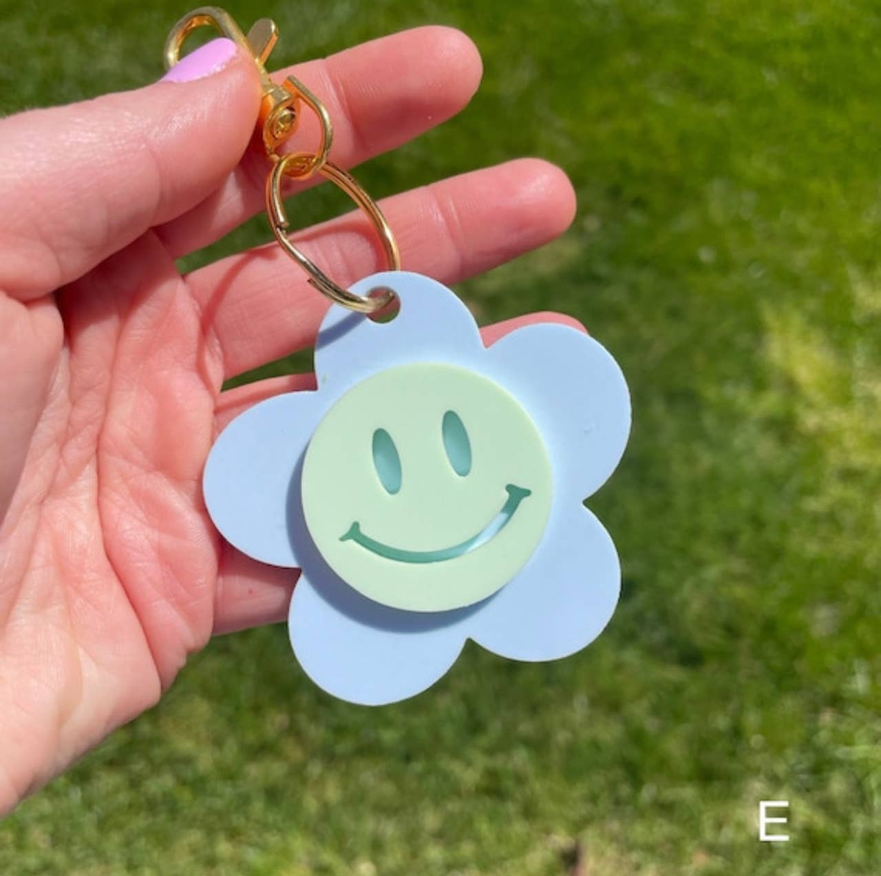 Happy Daisy Keychain