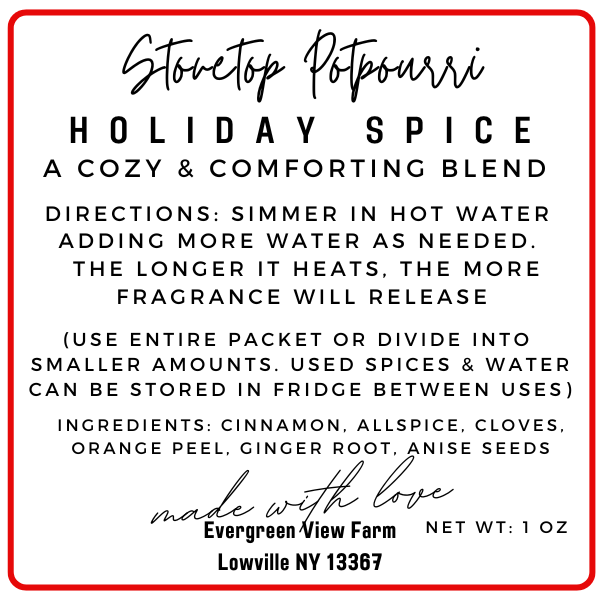 Simmer Stovetop Potpourri Holiday Spice