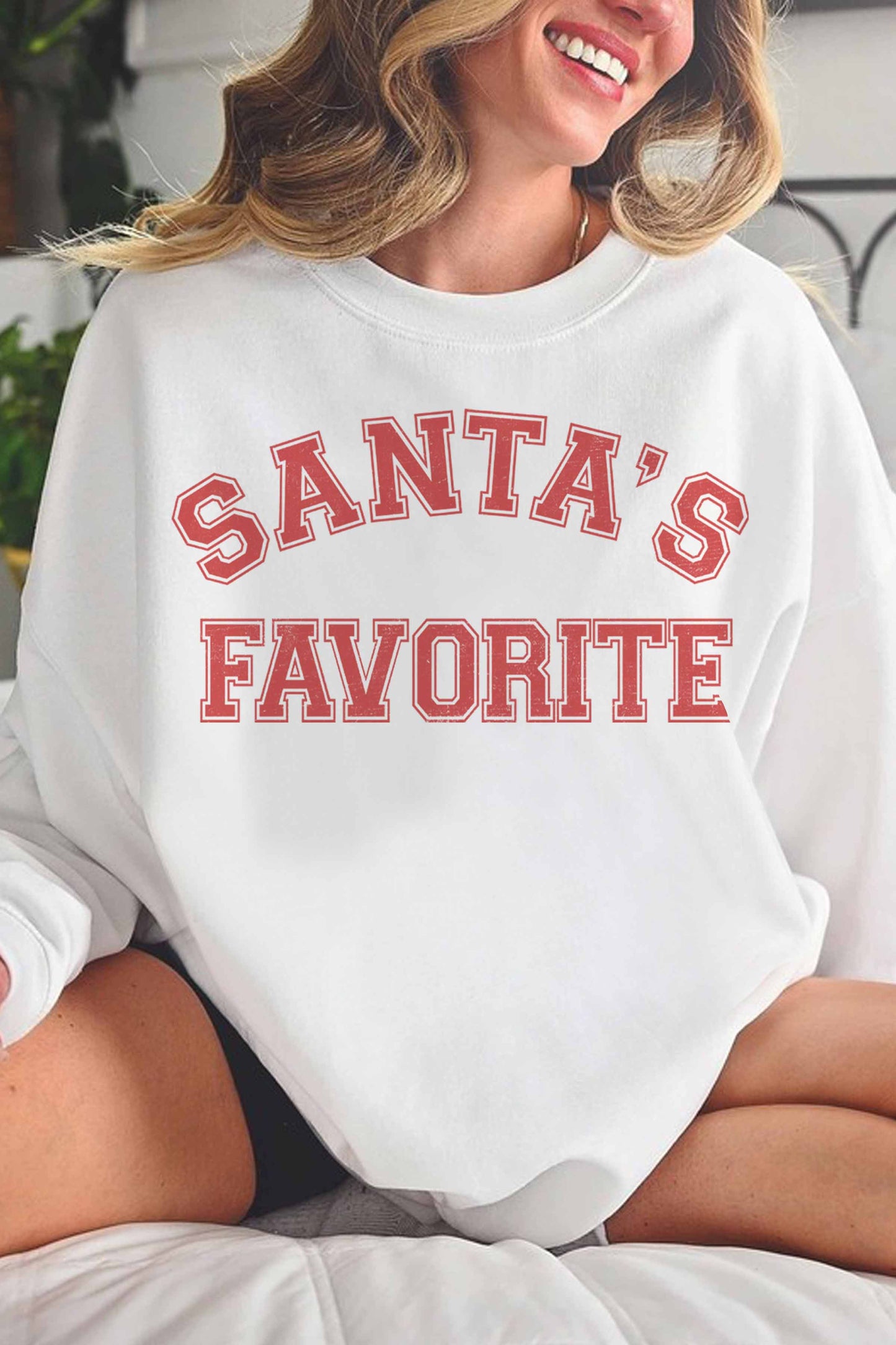 Santa's Favorite Oversized Sweatshirt